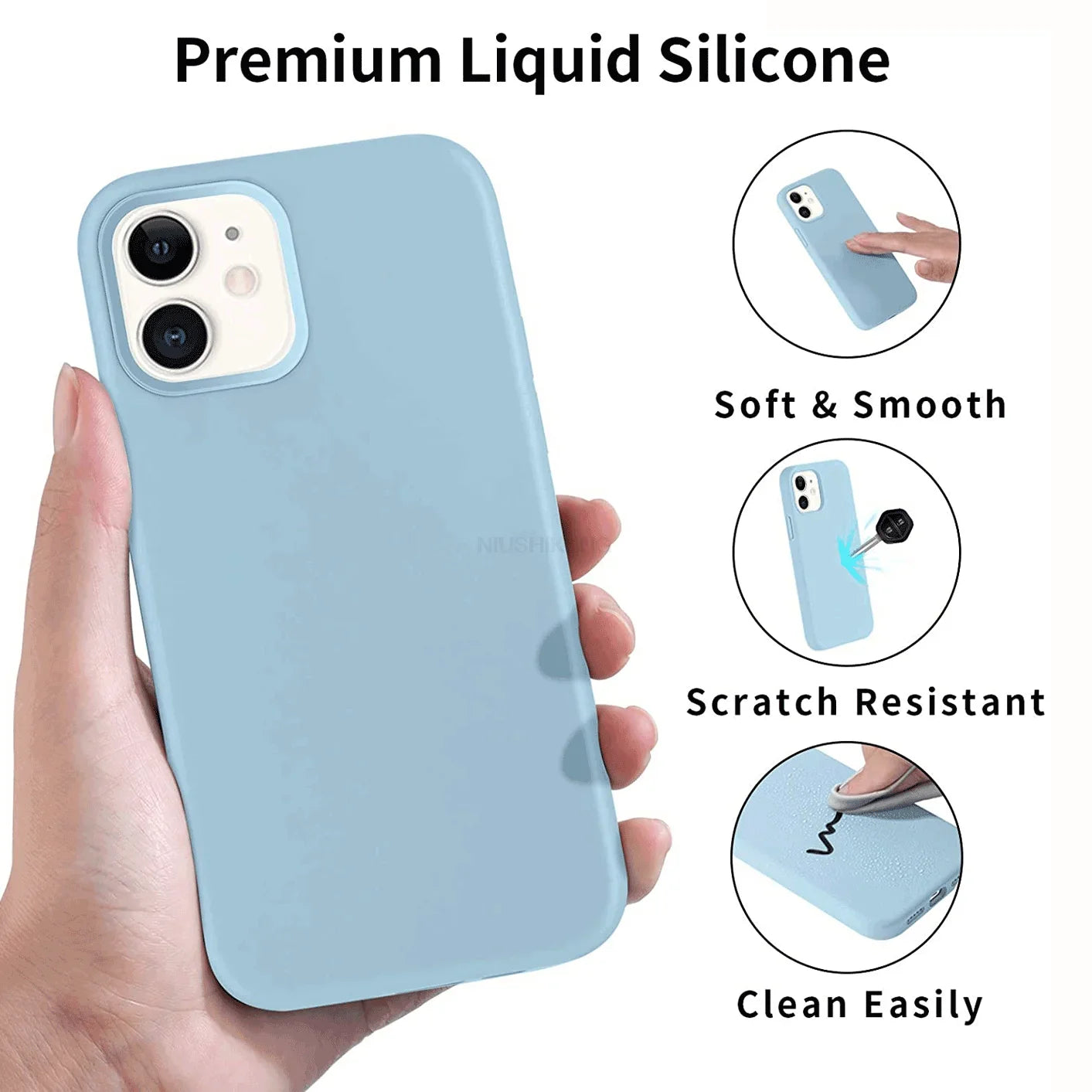 Liquid Silicone Case For iPhone 16 & 17