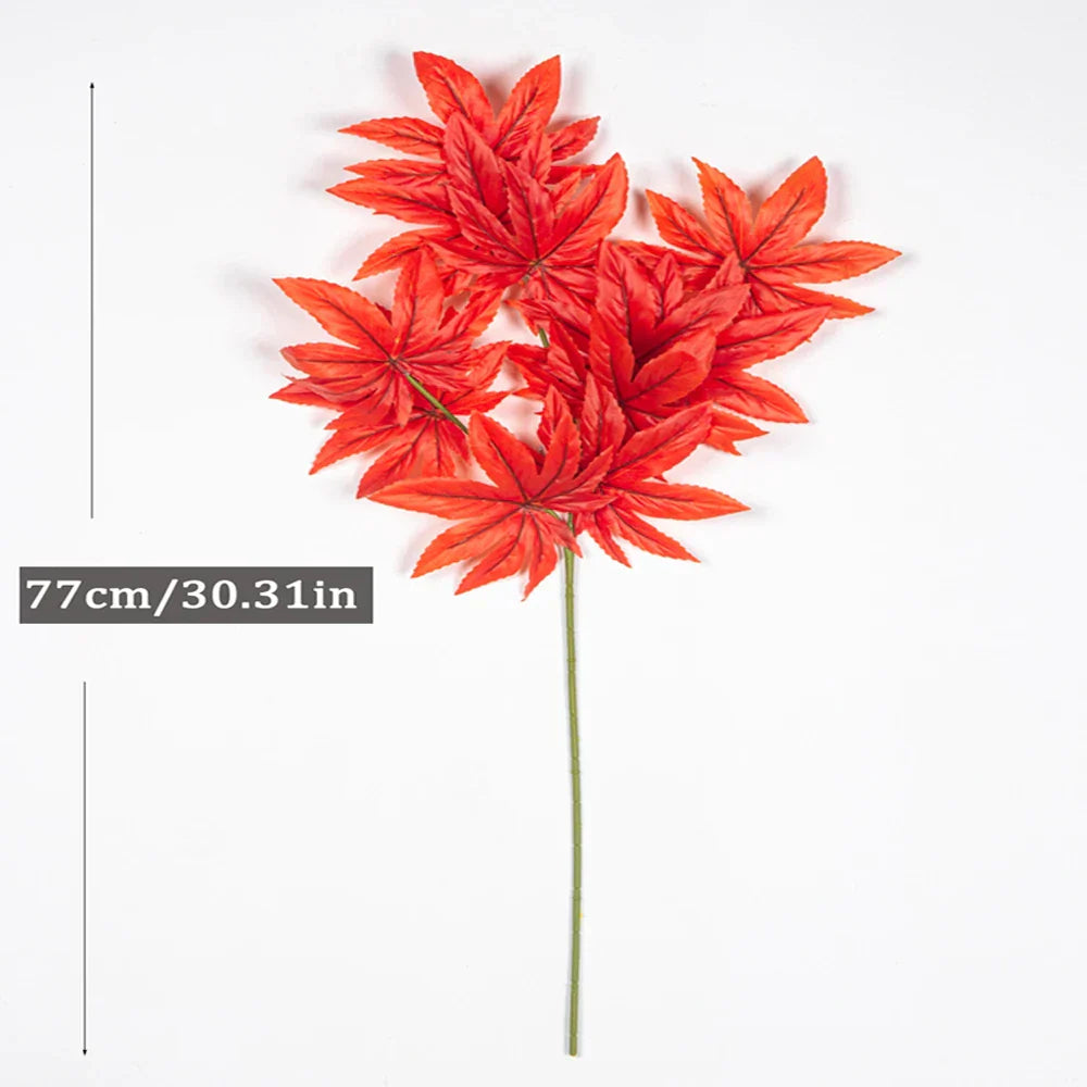 Dlight Decor 77cm Autumn Maple Leaf Branch for Fall Display