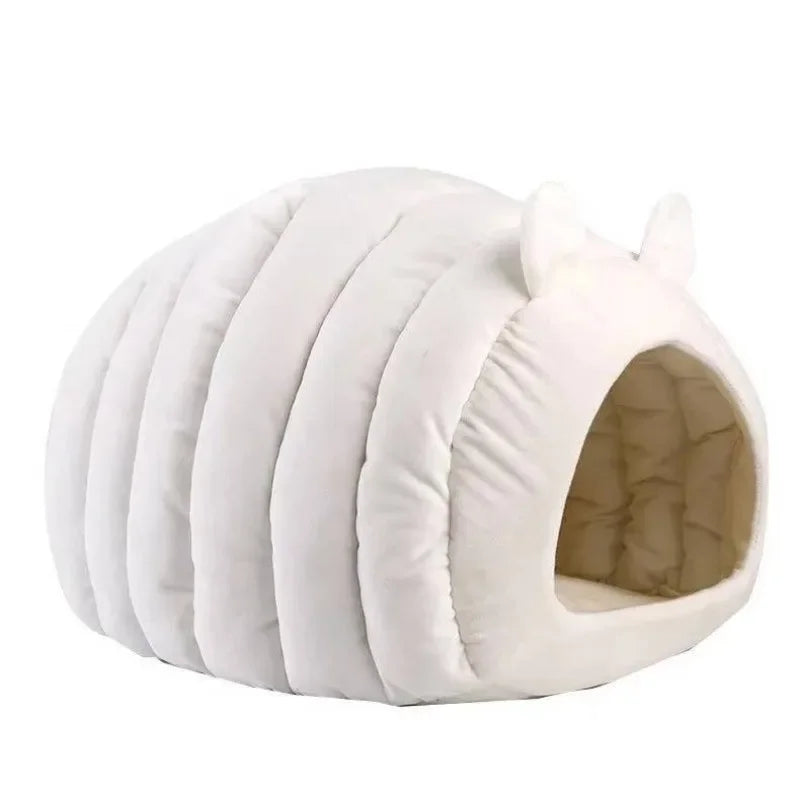 Cat Kennel Winter Warm Fully Enclosed Comfortable Sleeping House Pumpkin Cat Nest Pet Bed Supplies Thermal Bed Cat Sleeping Bag