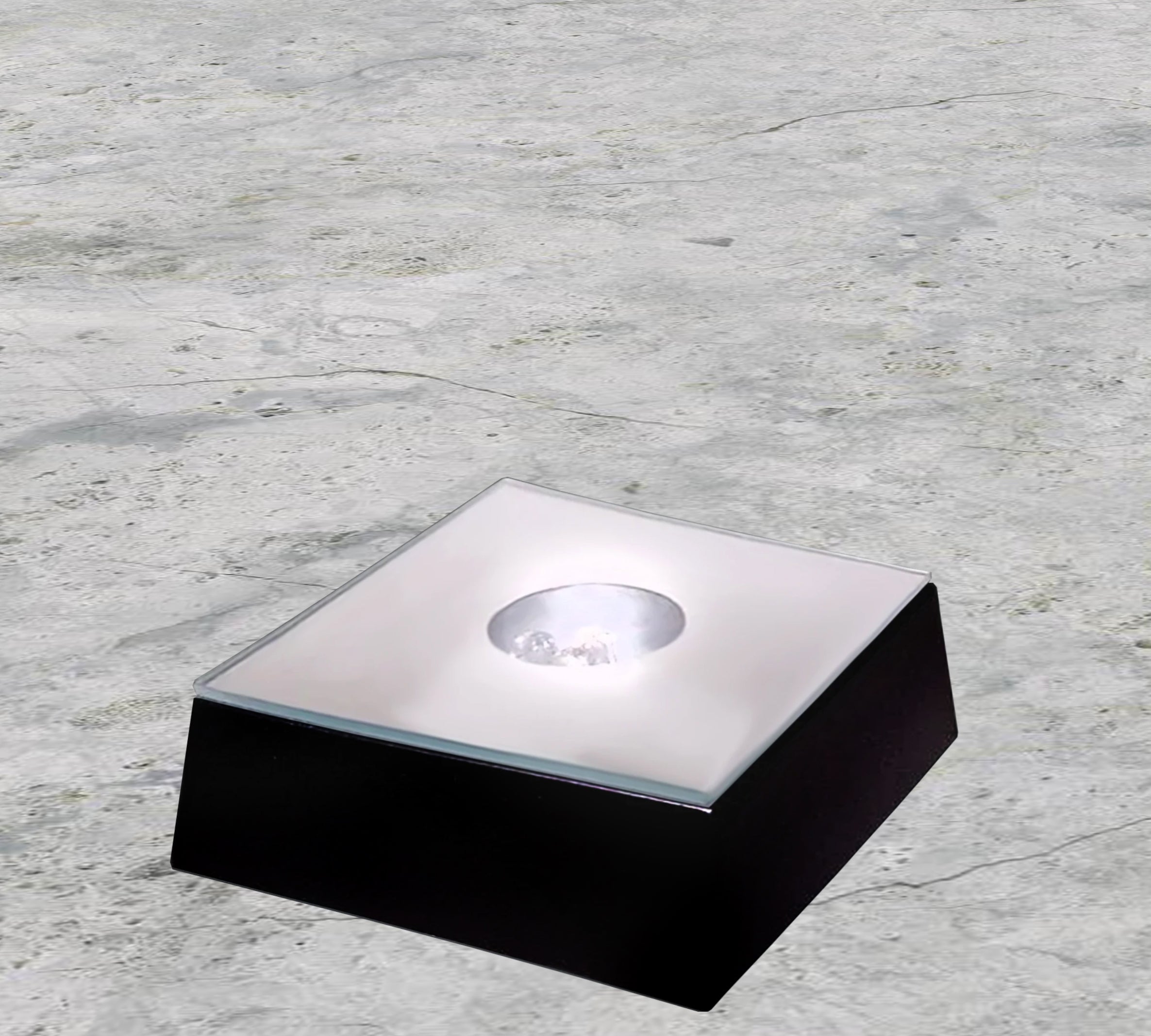 Square Light Base - Black Finish
