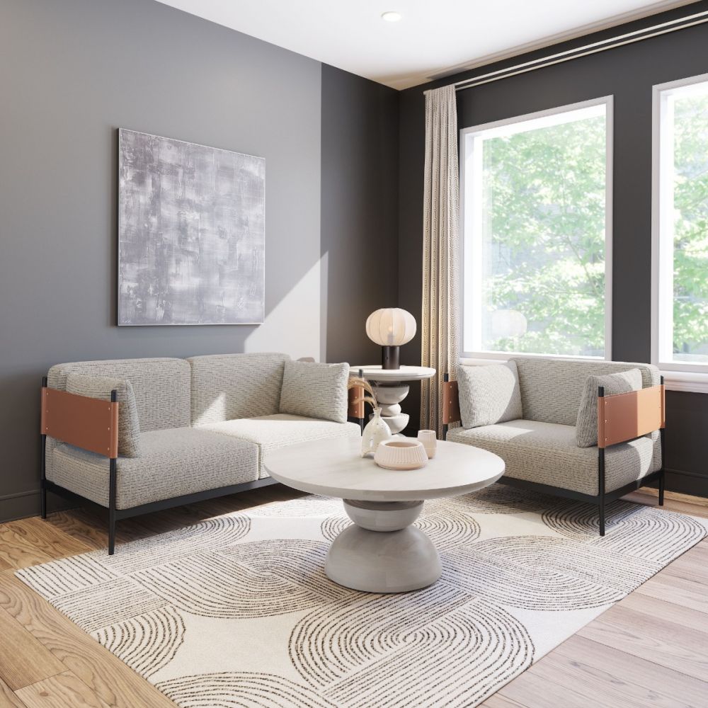 Stirbe Faux Leather Armchair