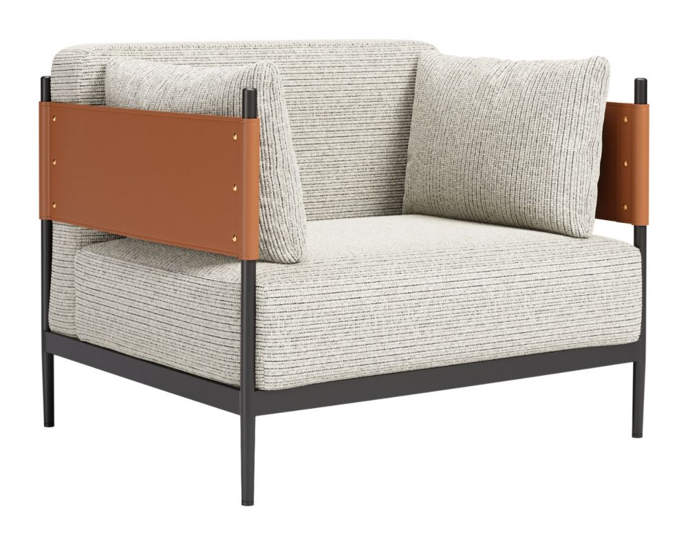 Stirbe Faux Leather Armchair