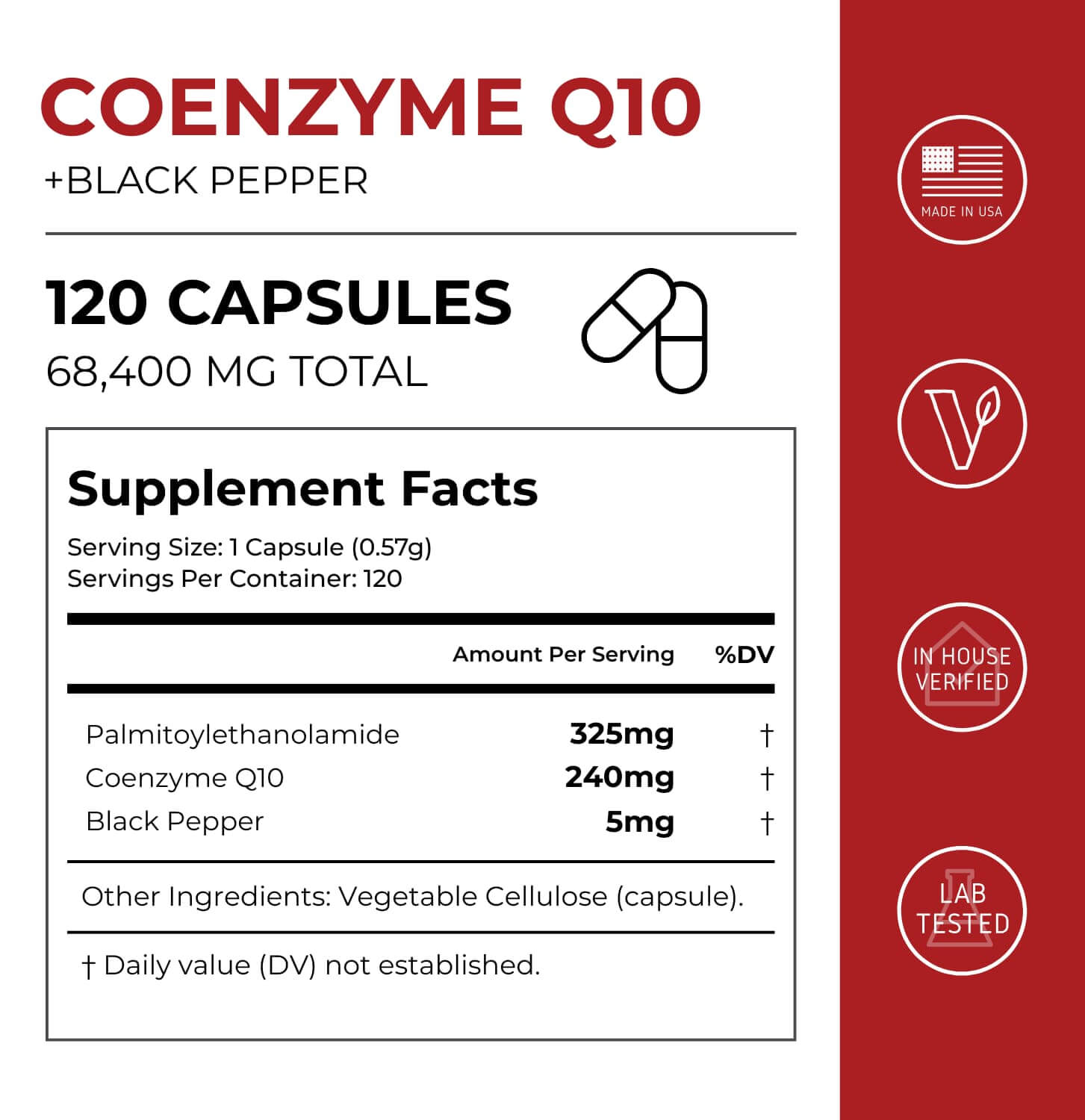CoEnzyme Q10 Capsules (CoQ10)