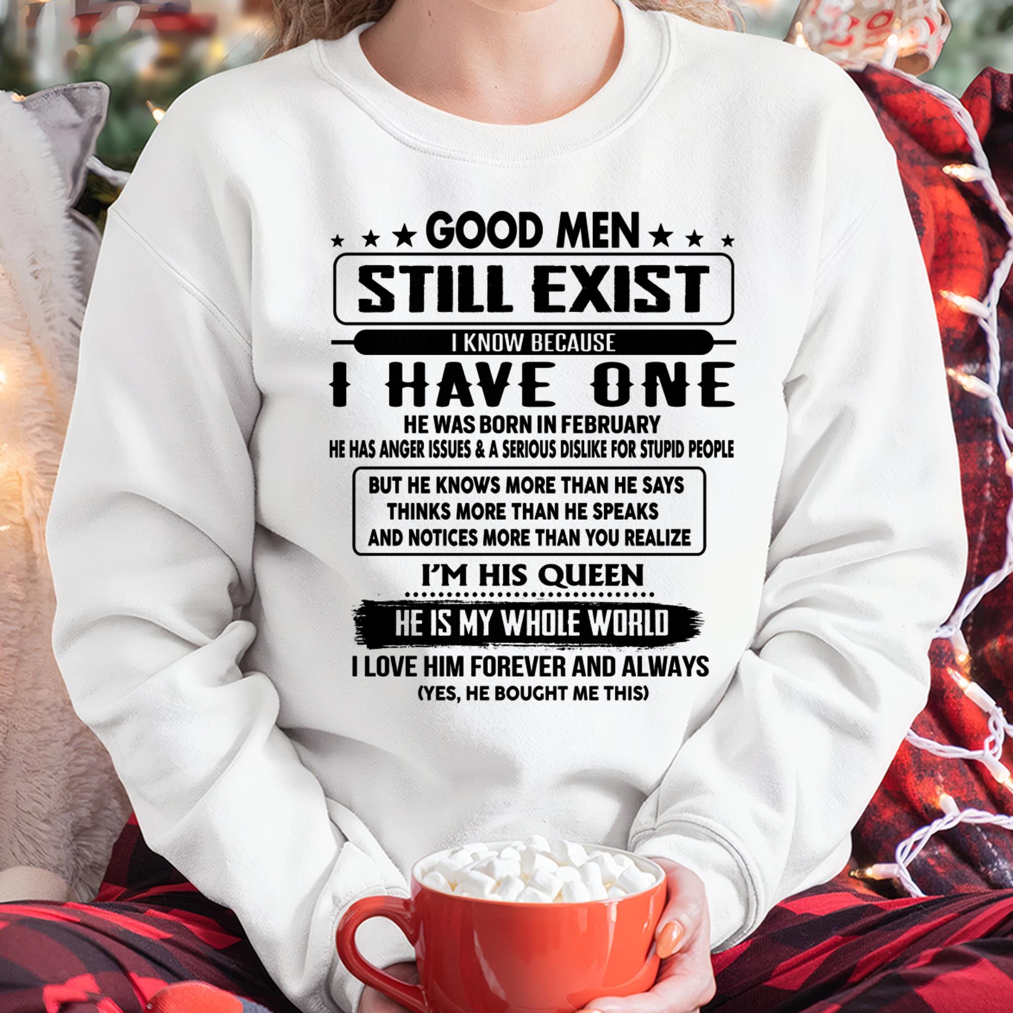 February - Good men Still Exist - gift for your girlfriend, wife from Husband - NGHL02 (SKU-GM-02)