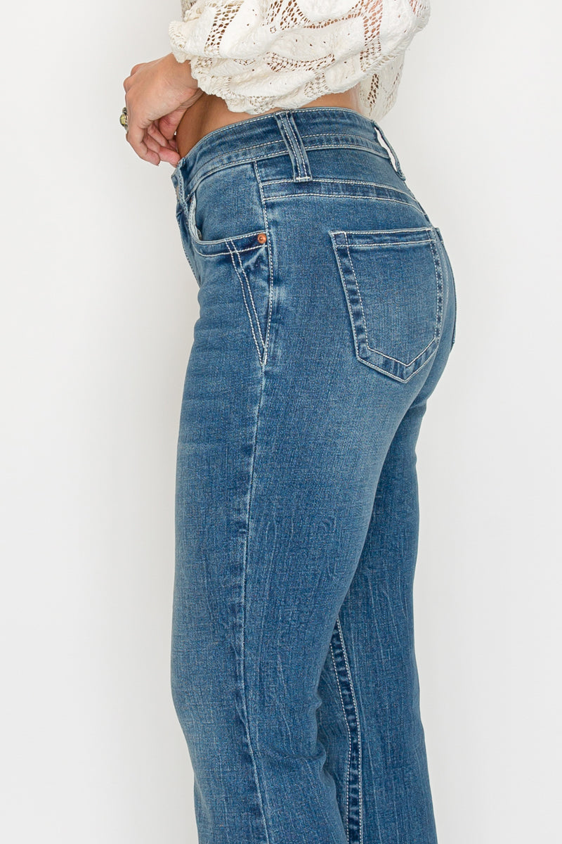 Stevie TUMMY CONTROL HIGH RISE SLIM FLARE JEANS  *Signature*