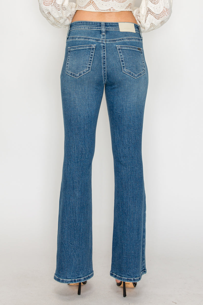 Stevie TUMMY CONTROL HIGH RISE SLIM FLARE JEANS  *Signature*