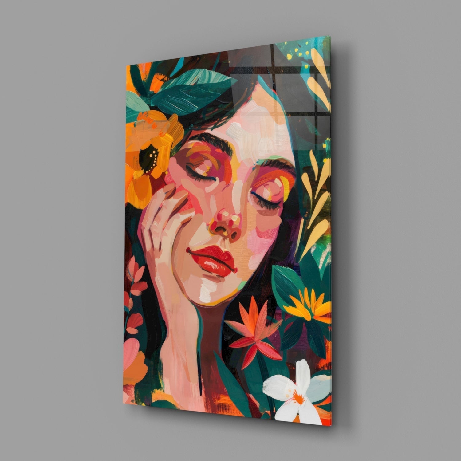 Spring Beauty Glass Wall Art || Designer Collection