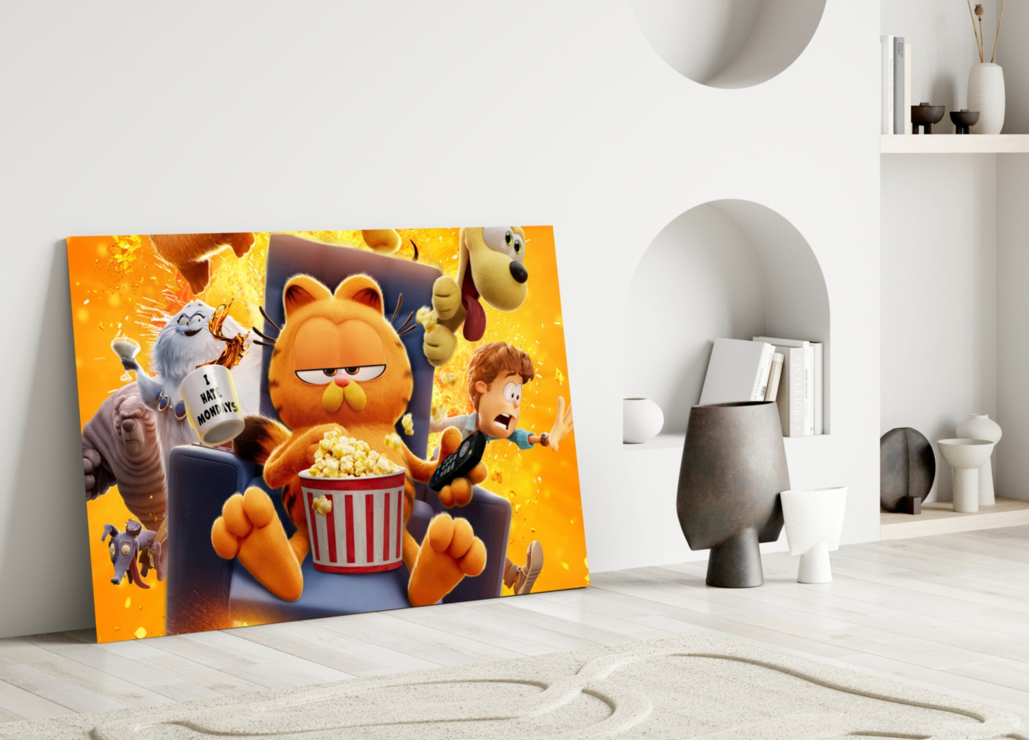 Garfield: Lazy Day Glass Wall Art || Designer Collection
