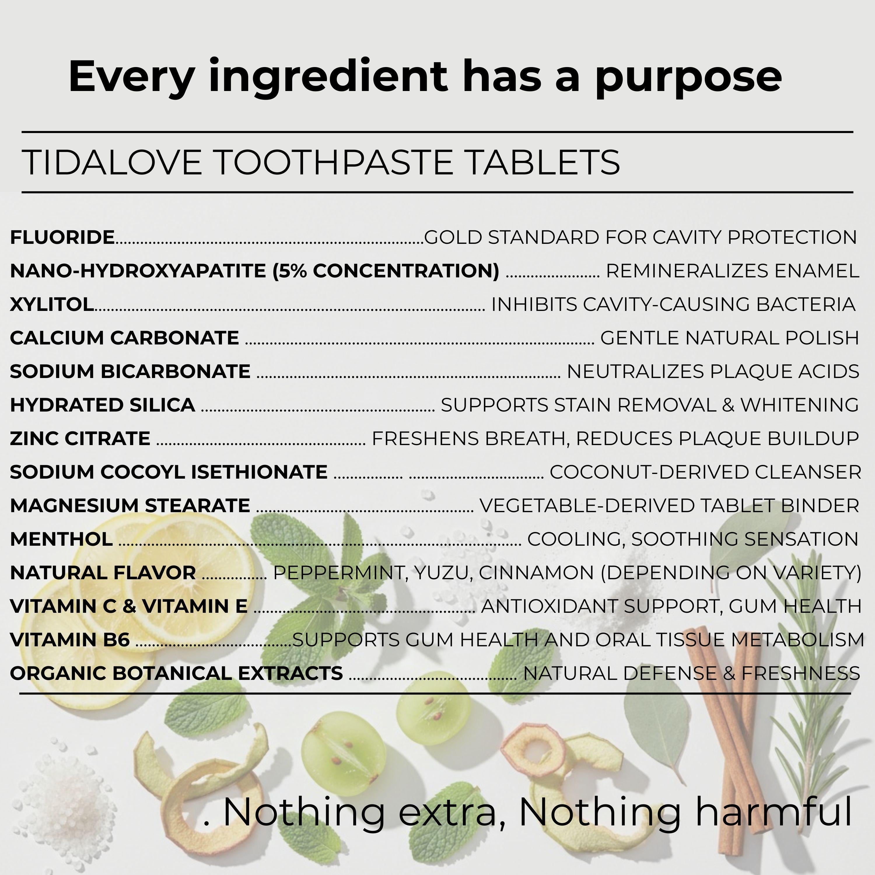 Fluoride Cinnamon Toothpaste Tablets — 1 Month