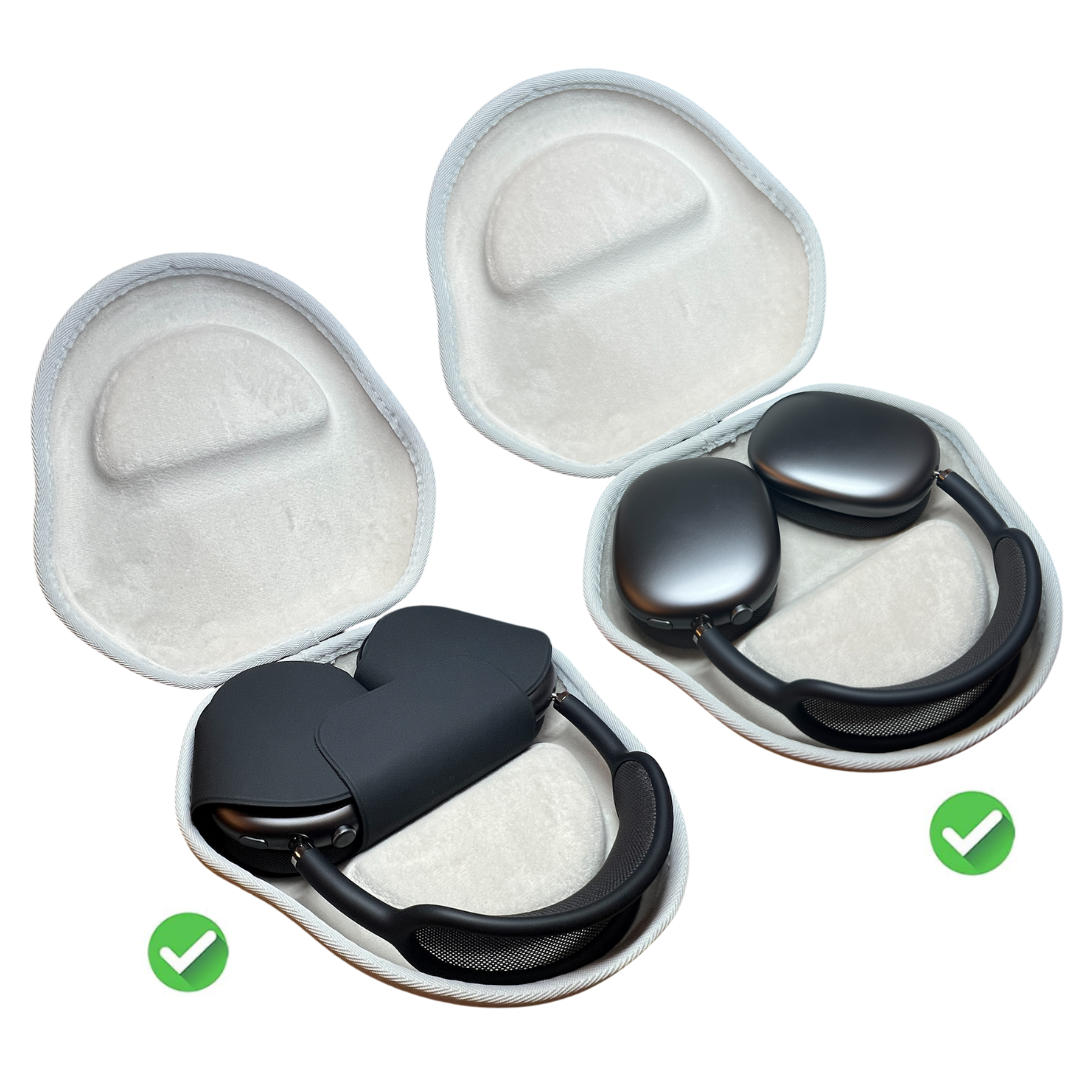 CentralSound Hard Cover Carrying Case for Apple AirPods Max Headphones Black