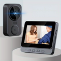 Wireless Video Doorbell with 4.3 Screen, HD Camera, Two-Way Audio & Night Vision