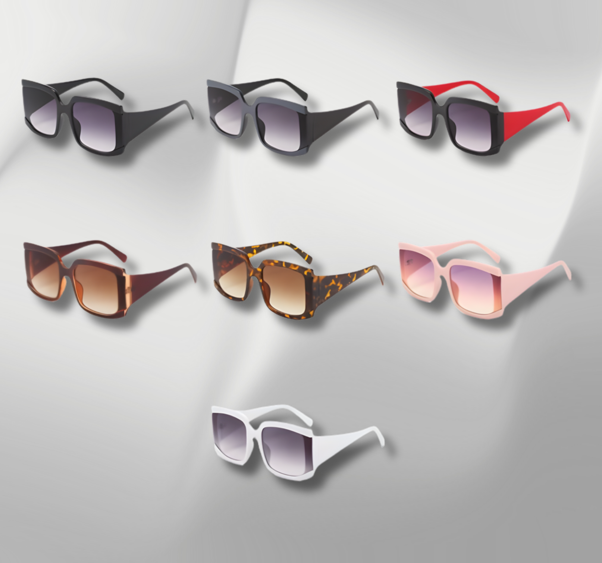 VINTAGE VIBE: Bold Square Oversized Retro Sunglasses