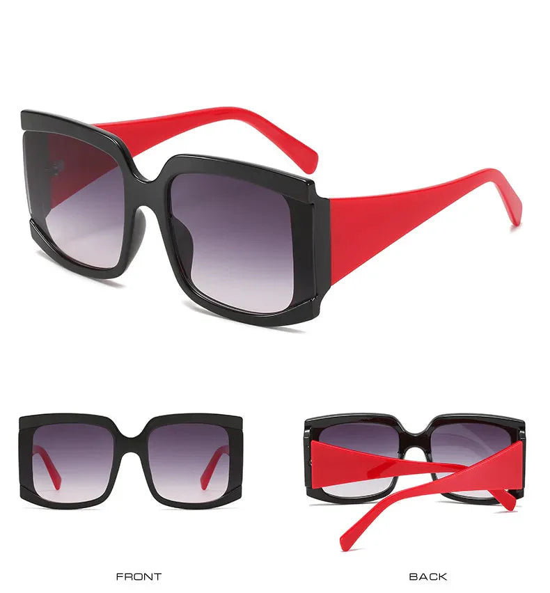 VINTAGE VIBE: Bold Square Oversized Retro Sunglasses