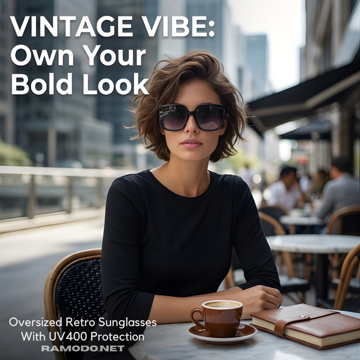 VINTAGE VIBE: Bold Square Oversized Retro Sunglasses