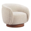 Vinta Textured Fabric Swivel Club Chair