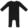 Rib Basic Henley Onesie