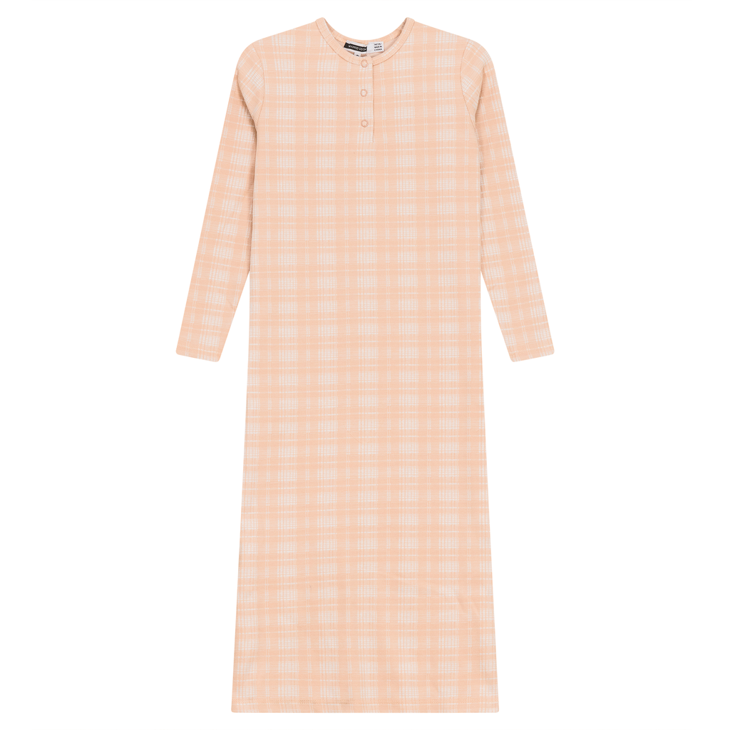 Brushed Rib Plaid Night Gown