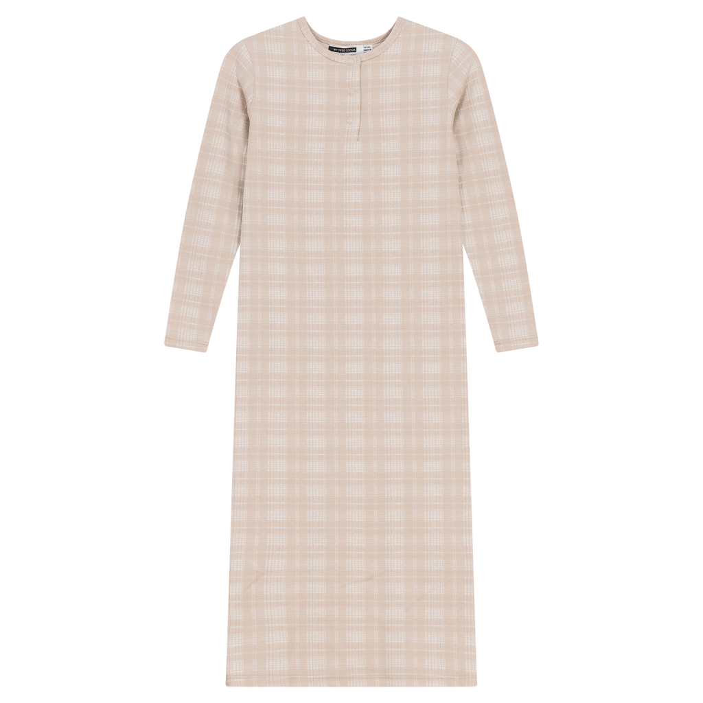 Brushed Rib Plaid Night Gown