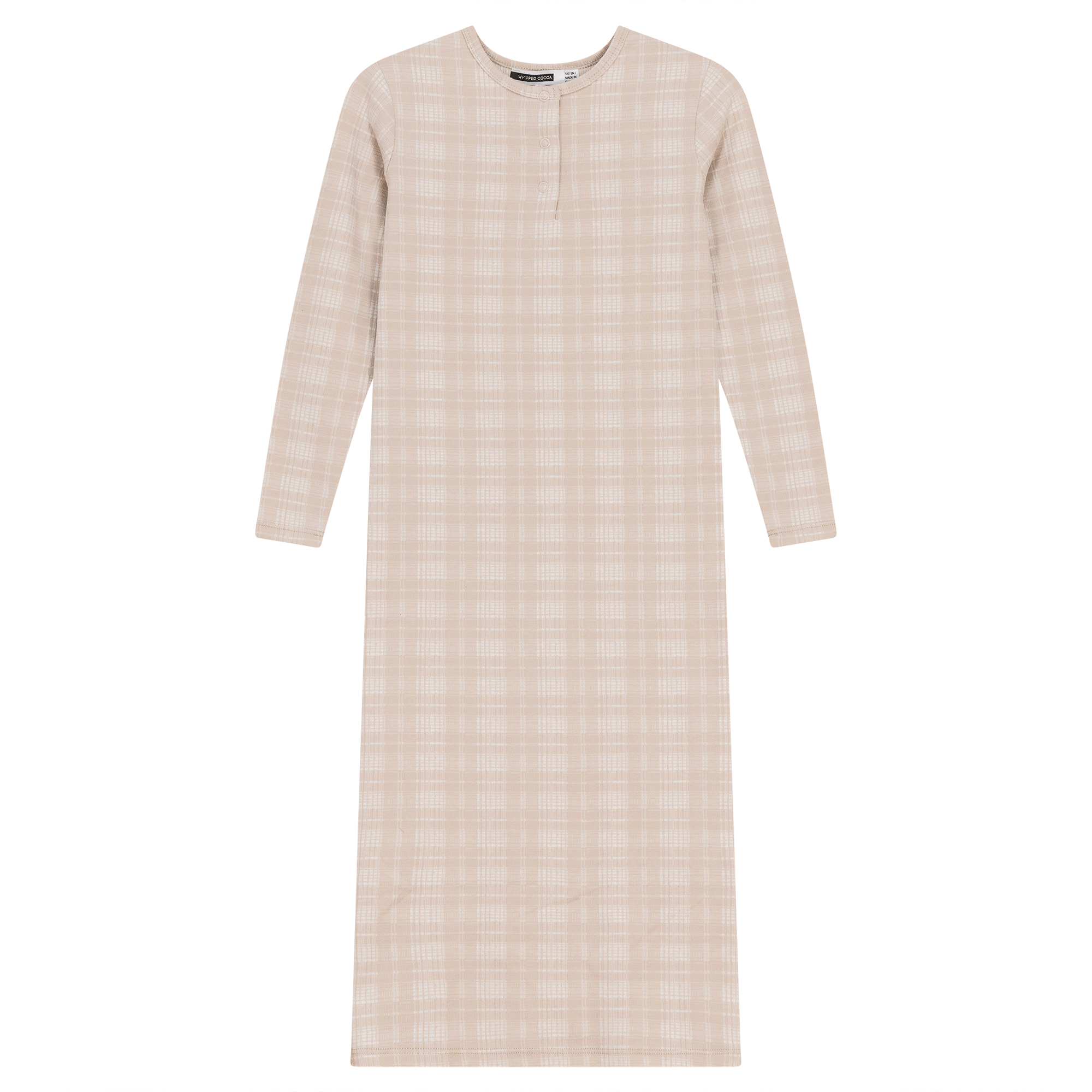 Brushed Rib Plaid Night Gown