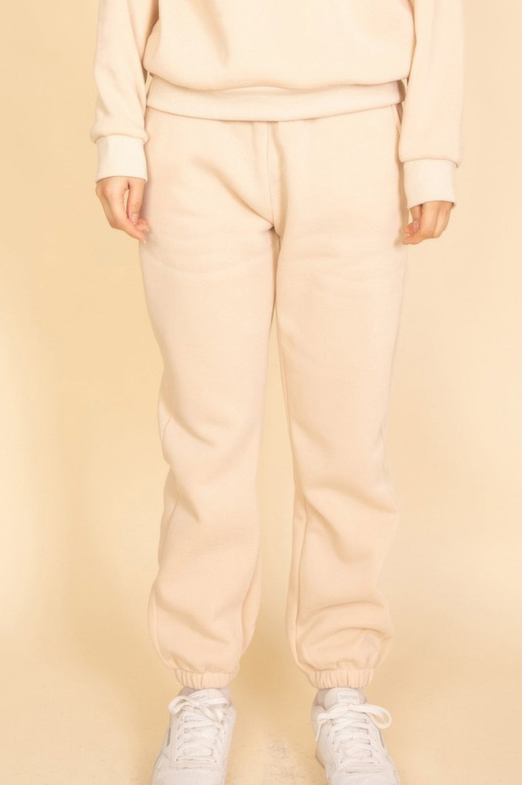 Poly Fleece Elastic Waist Joggers