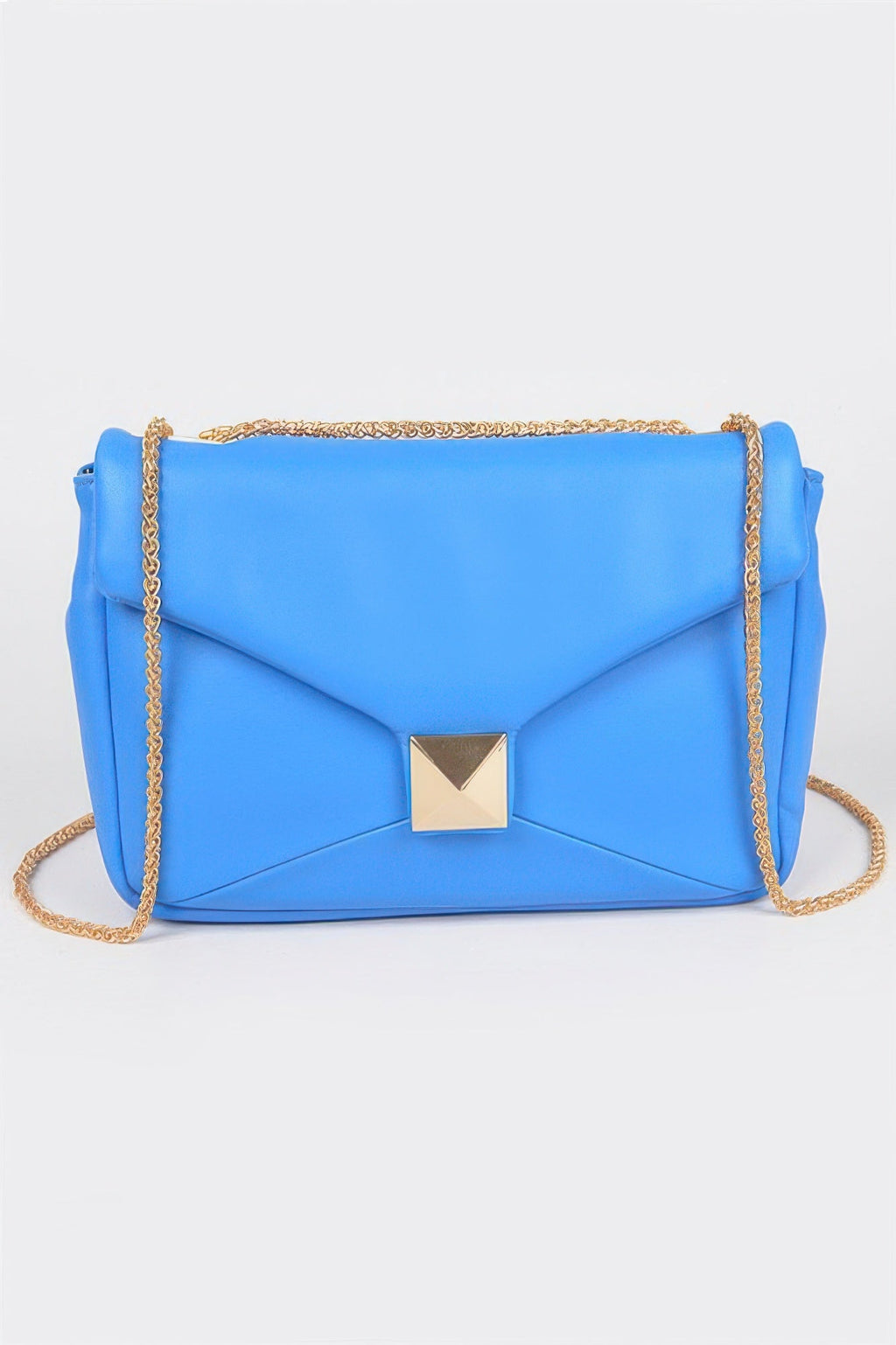 Faux Leather Flap Crossbody Bag