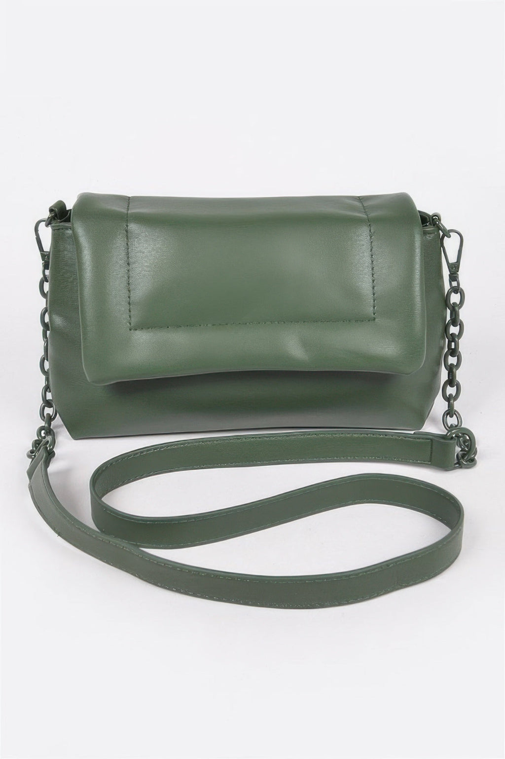 Faux Leather Shoulder Bag