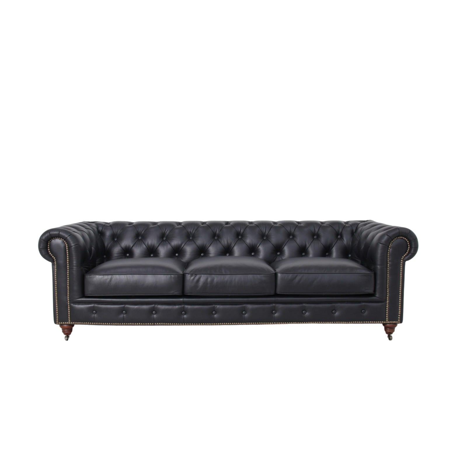 Belgravia Chesterfield Tufted Top Grain Leather Sofa – Classic Elegance Meets Modern Comfort