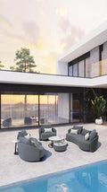 Serene Outdoor 6-Piece Lounge Set –  2-Sofas, Arm chair & Table Set
