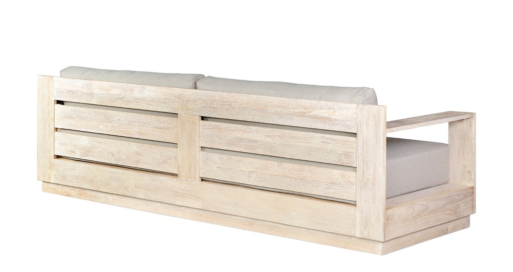 Imperial Grove Outdoor Solid Teak Wood, Natural Look Sofa - 84"