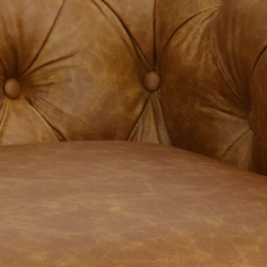 Belgravia Chesterfield Tufted Top Grain Leather Sofa – Classic Elegance Meets Modern Comfort
