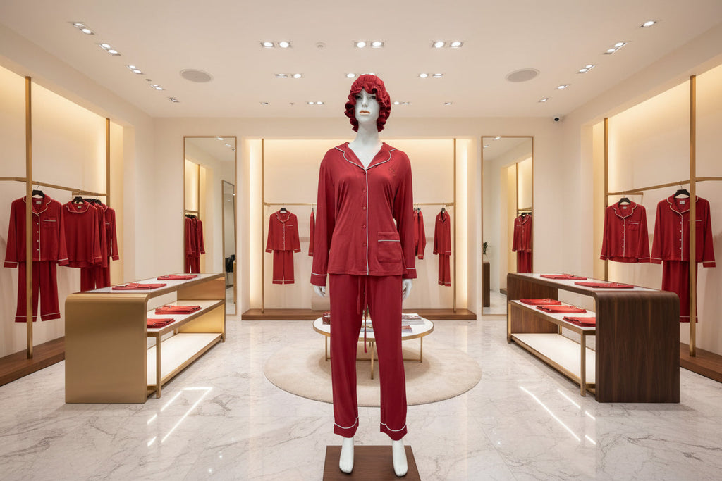 Softest Tencel Modal Pajama Set with Bonnet | Luxury Sleepwear