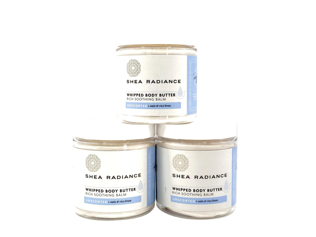 Whipped Shea Body Butter with Colloidal Oatmeal for Dry and Sensitive Skin