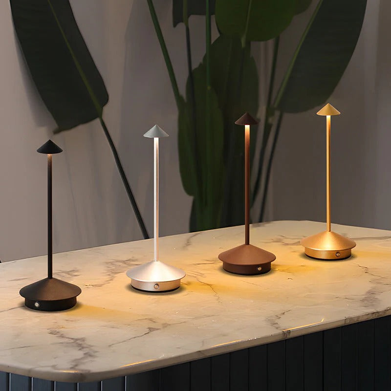Wireless LED Table Lamp – Cordless Dimmable Touch Light for Bedroom & Living Room