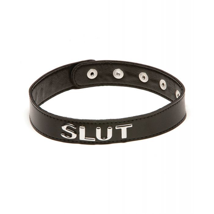 Talk Dirty To Me Faux Leather Collar