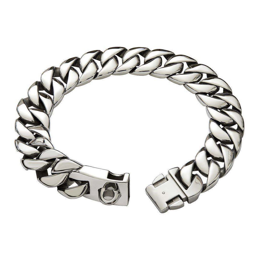 32mm-thick Stainless Steel Pet Dog Necklace Collar