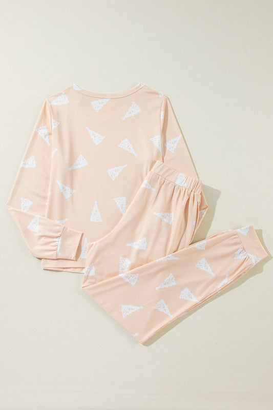 Christmas Tree Top and Pants Pajama Set