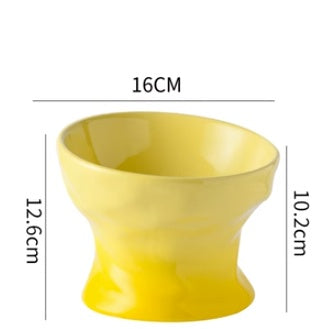 Cat Bowl High Ceramic Protection Cervical Spine Dog Food Basin
