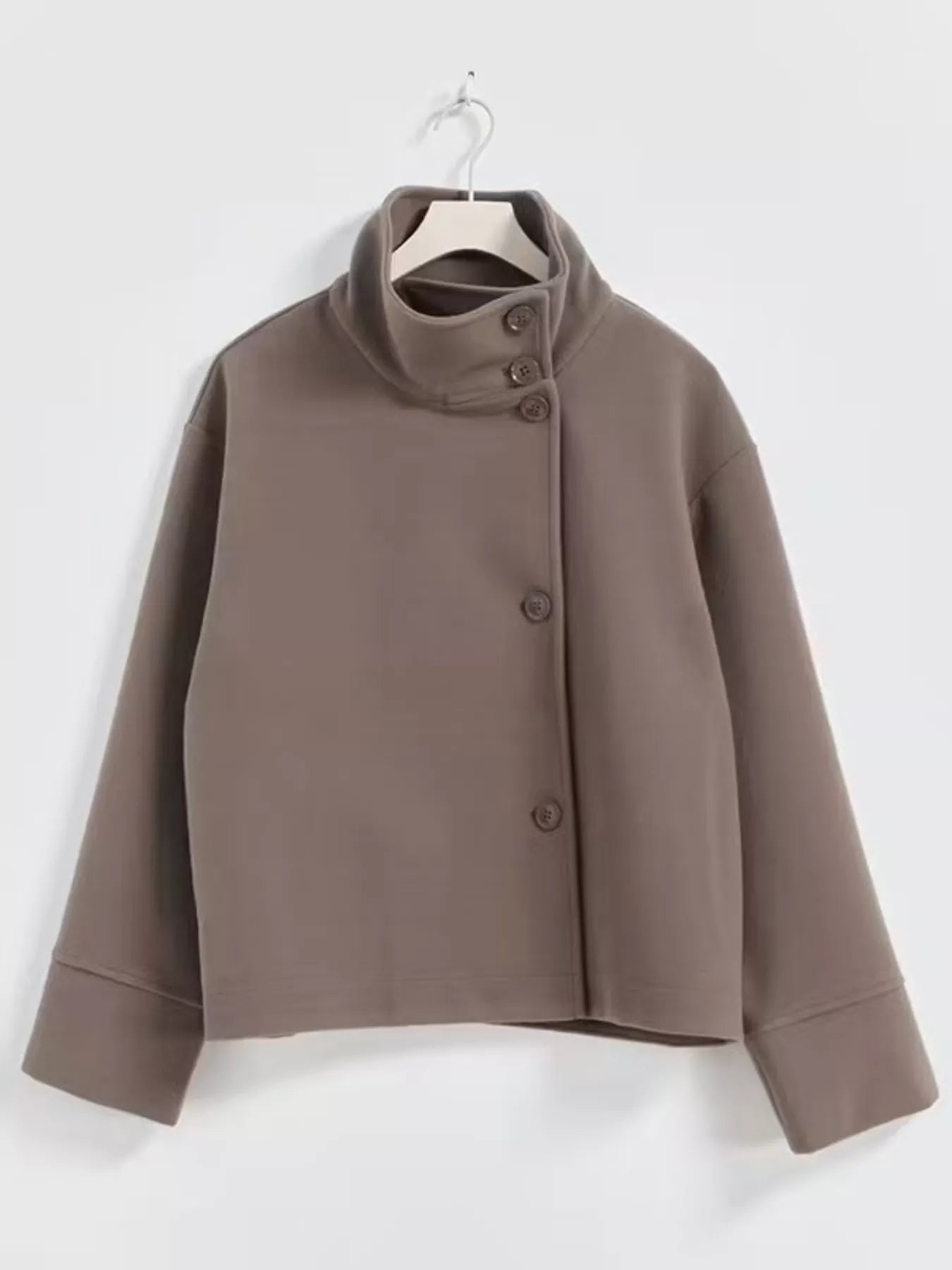 Wool Blend Long Sleeve Outerwear