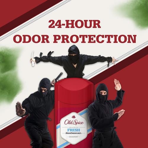 Old Spice High Endurance Long Lasting Stick Mens Deodorant, Fresh Scent - 3.0 Oz Ea