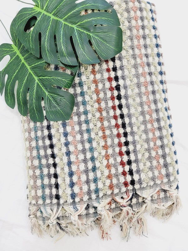 Bath Towels, Organic Turkish Cotton Pom Pom Towels