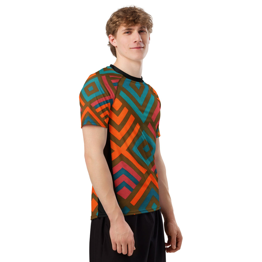 All-Over Print Men's Rash Guard | UPF 50+ Sun Protection | Quick-Dry Swimwear