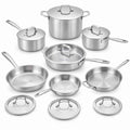 5-Ply Stainless Cookware Set, 14-Piece