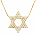 14K Yellow Gold Diamond Pendant, 0.54ct