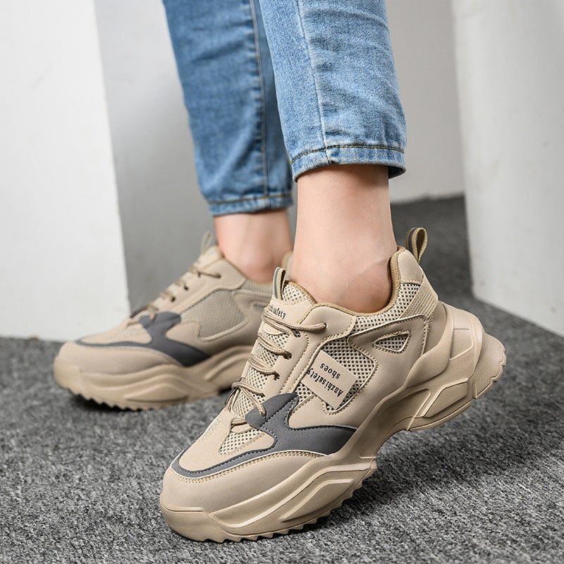 Lightweight Breathable Anti-Smash Work Shoes – Women's Safety Sneakers