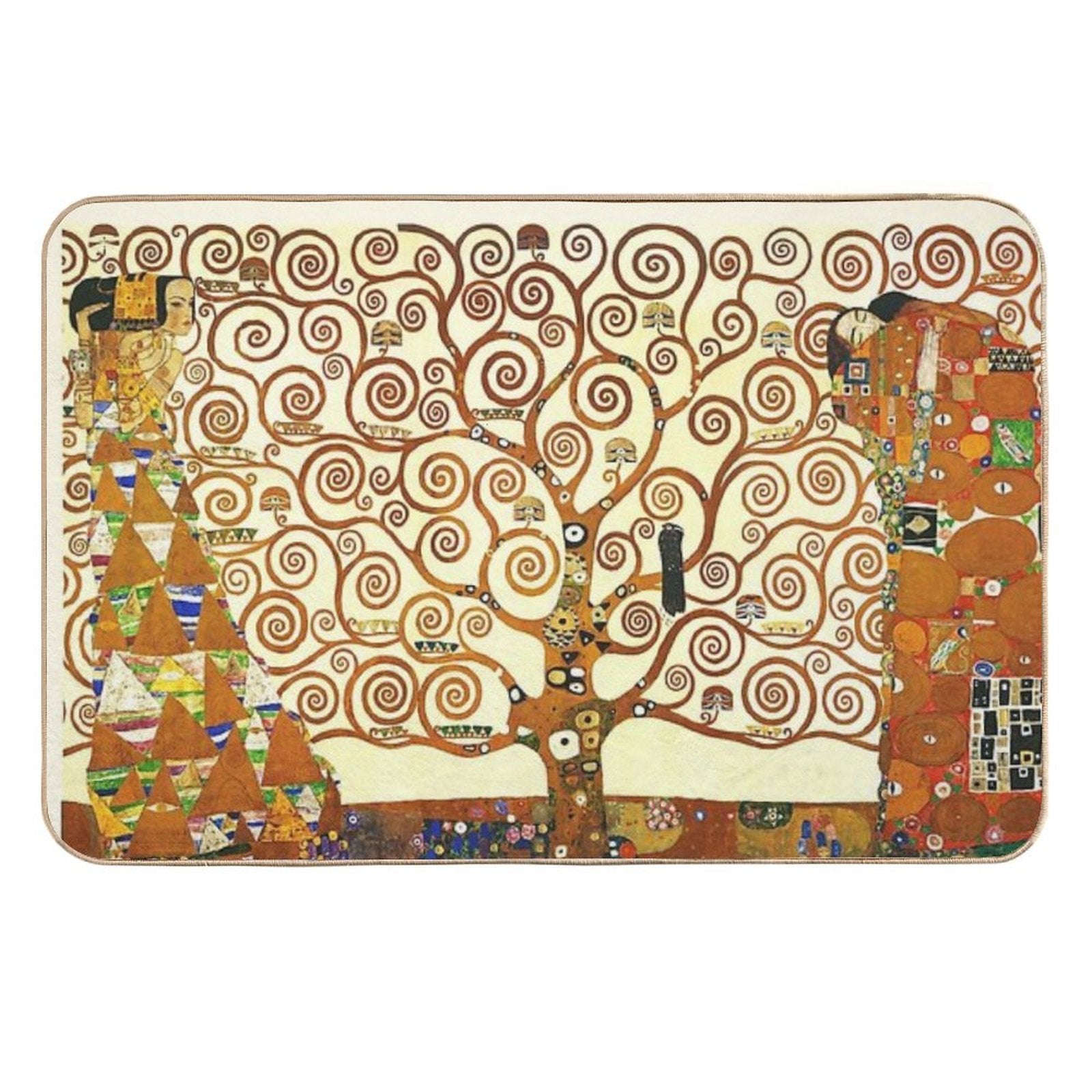HD The Tree of Life, 1905 by Gustav Klimt - HIGH DEFINITION  Anti-Trip Bath Mat
