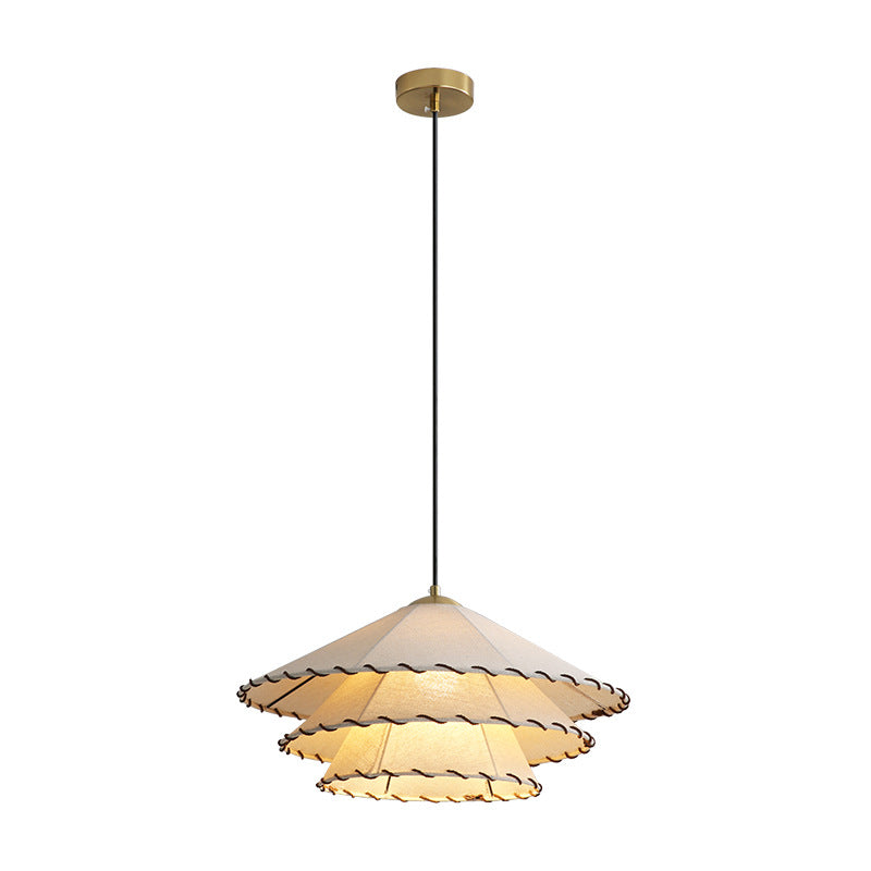 Japanese Chandelier with Warm Light