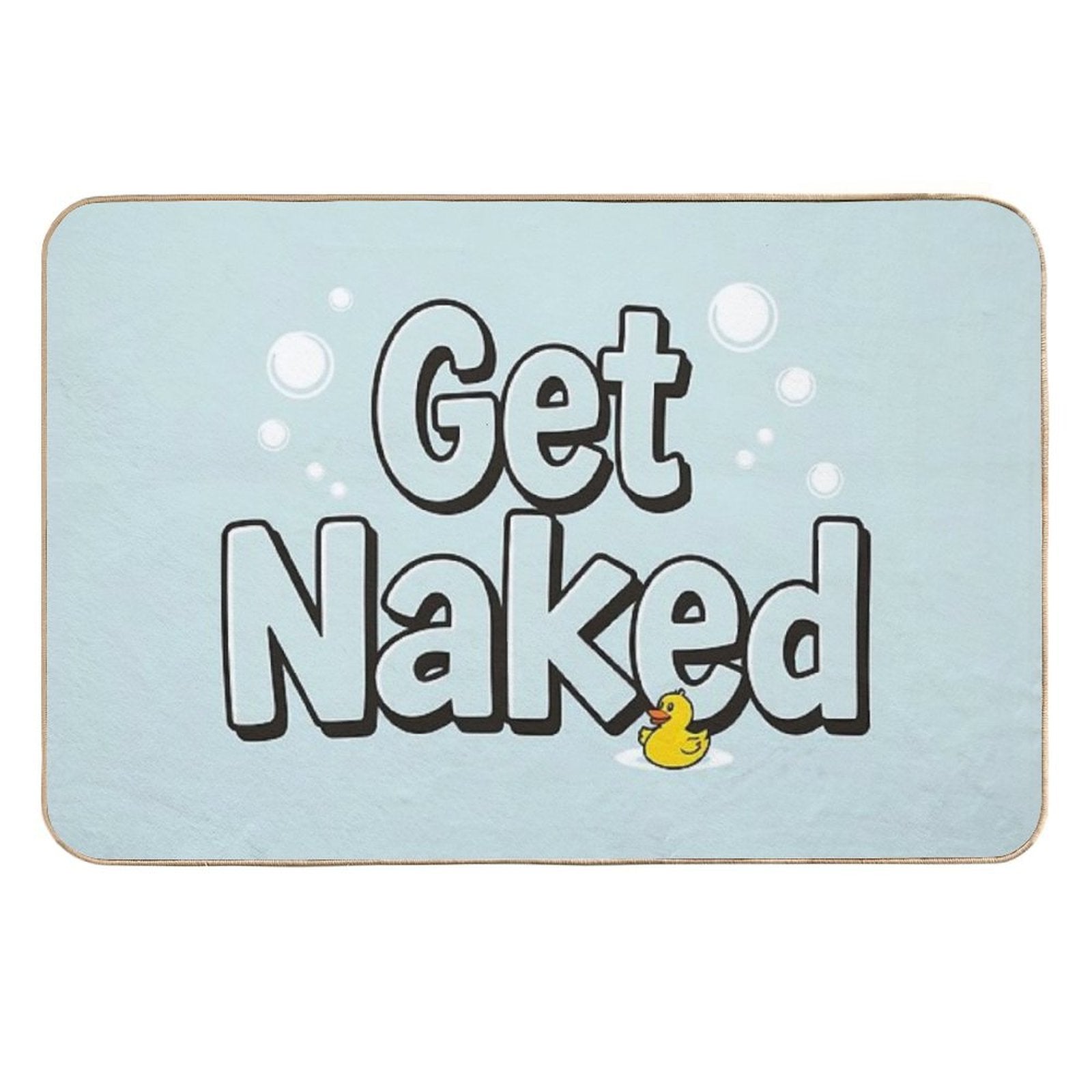 Get Naked - Fun Bathroom  Stain-Proof Bath Mat