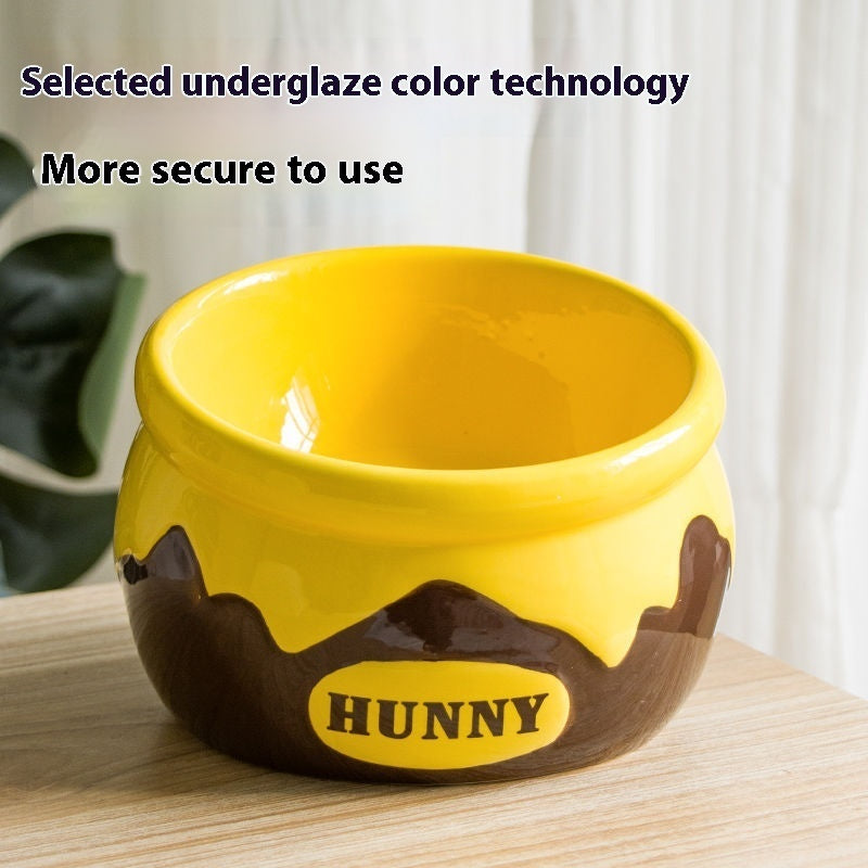 Cat Bowl Food Basin Ceramic Dog Bowl High Foot Oblique Mouth Protection Cervical Spine