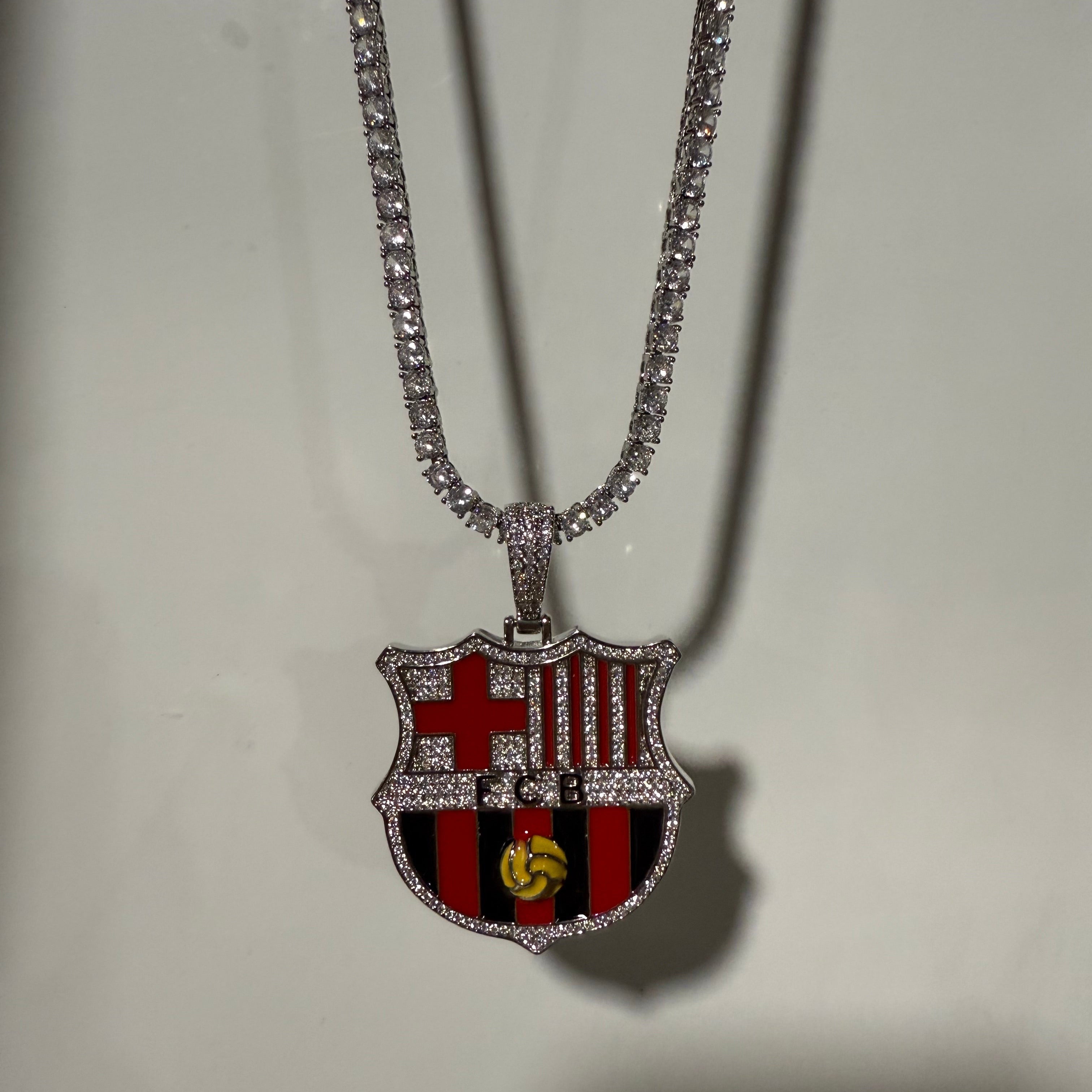 Customized Gifts Barcelona F.C. Pendant Necklace Chain for Football Fans