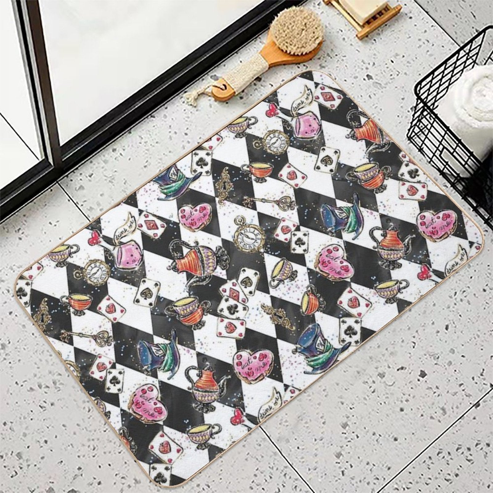 Alice In Wonderland  Stain-Proof Bath Mat
